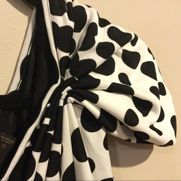 One Shoulder The Limited Black & White Dress - Picture 2 of 5